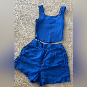 Madewell short and tank set